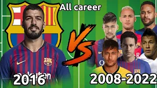 2016 Suarez VS Neymar all career 2008-2022 🔥💪 #football #video