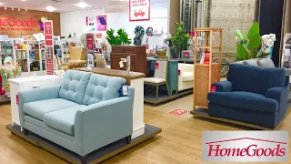 HOMEGOODS SOFAS COUCHES ARMCHAIRS COFFEE TABLES FURNITURE SHOP WITH ME SHOPPING STORE WALK THROUGH