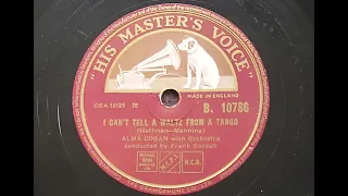 Alma Cogan 'I Can't Tell A Waltz From A Tango' 1954 78 rpm