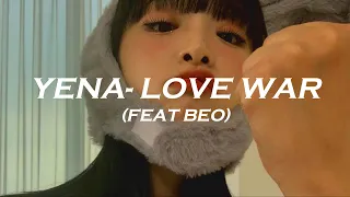 YENA (최예나) -  Love War (Feat BEO) Easy Lyrics