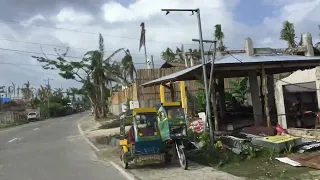 Road Trip along Catangnan General Luna Siargao Island, after more than a month from Typhoon Odette