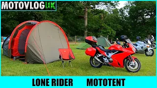 Lone Rider MotoTent - Put Up, Full Review and Pack Away - 1 Year Of Ownership
