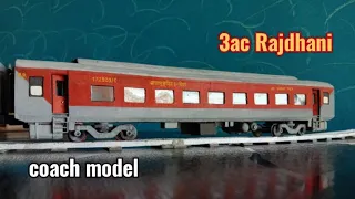 LHB Rajdhani 3 ac coach model. Handmade