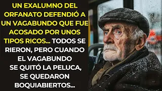 UN EXALUMNO DEL ORFANATO DEFENDIÓ A UN VAGABUNDO QUE FUE ACOSADO POR UNOS TIPOS RICOS... TODOS SE...