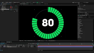 Создание процентной диаграммы в Афтер Эффект при помощи Slider Control