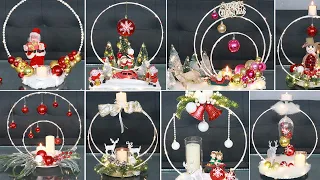 10 Elegant Christmas hoop Centerpiece Decoration Ideas Make in a jiff