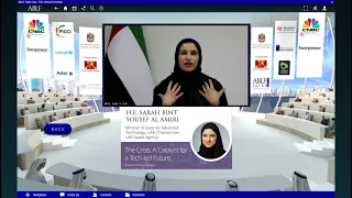 H.E. Sarah bint Yousef Al Amiri at the ABLF Talks Virtual Conclaves
