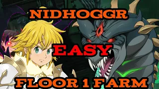 *EASILY* FARM FLOOR 1 OF NIDHOGGR!! (*F2P FRIENDLY*!!) | The Seven Deadly Sins: Grand Cross