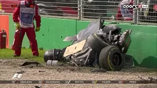 Fernando Alonso Crash Australie 20.3.2016