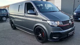 vw transporter t6.1 kombi sportline edition r modified Lowered alloys splitter leather 6 seater