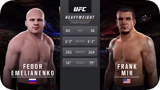 UFC 2 БОЙ Федор Емельяненко vs Фрэнка Мира (com.vs com.)