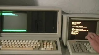 Compaq Portable 1 and IBM 5155 over null modem cable