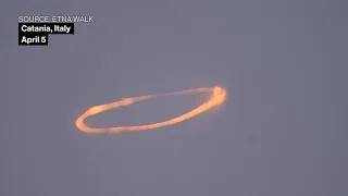 Italy's Mt. Etna Puffs Out Smoke Rings