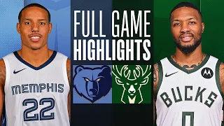 Milwaukee Bucks vs. Memphis Grizzlies Full Game Highlights | Oct 20 | 2023 NBA Preseason