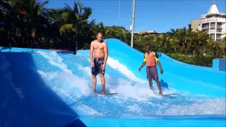 Surfing a fake wave like a pro