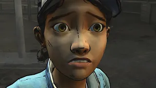 Walking Dead Season 2 - Episode 3 - In Harm's Way - Sarah save Clem - Winston Hug