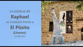 La estatua de Raphael se instalará frente a El Pósito-Linares.22.09.2021 (Рафаэль) viva-raphael.com
