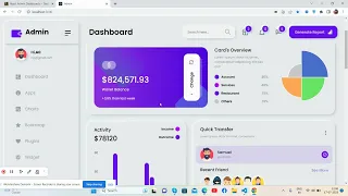 Building Modern Animated Admin Dashboard Template in React Js