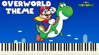 ♪ Super Mario World: Overworld Theme - Piano Tutorial