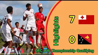 Tonga Trilling PNG Full Match High OFC U16 Qualifying | How Tonga Destroys PNG Defence. OFC U16