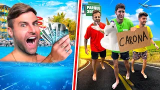 Quem Chegar NO PARQUE AQUÁTICO Primeiro Ganha 5000R$!!