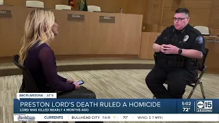 Preston Lord's death ruled a homicide, investigation continues