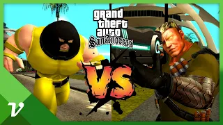 Cable vs Juggernaut! - GTA San Andreas