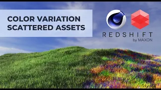 Color Variation for Scattered Assets in Redshift Cinema 4D