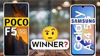 POCO F5 vs Samsung Galaxy A34 : Winner 🏆🤨