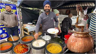 60/- Indian Army Officer ka Desi Dhaba 😍 BSF Thali | Street Food India