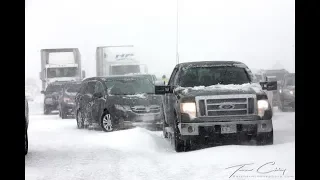 Colorado Springs, CO Drivers Stranded on I-25 during an Insane Blizzard