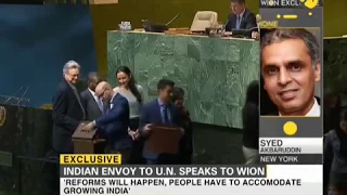 Exclusive: Indian Envoy to UN Syed Akbaruddin speaks to WION