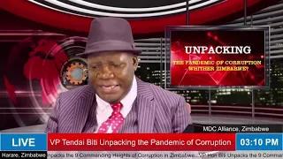 Tendai Biti Exposes Government Mass Corruption Web and How Its Being done