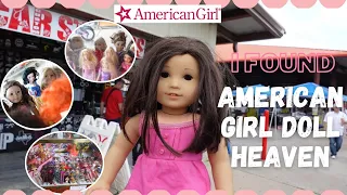 How many American Girl Dolls Can we find at this Flea Market ?!! 😍