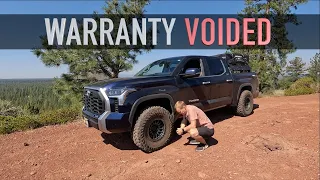Lifting Your Toyota will Void the Warranty