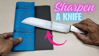 Easy way to sharpen a Knife like a Razor sharp ! Amazing idea | Creation NOY