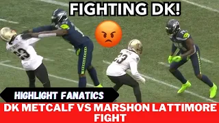 DK METCALF vs MARSHON LATTIMORE FIGHT