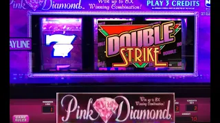 CLASSIC OLD SCHOOL CASINO SLOTS: DOUBLE STRIKE + PINK DIAMOND SLOT PLAY!