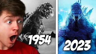 EVOLUTION of GODZILLA in MOVIES! (Reaction)