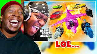 Reaction To SIDEMEN vs SIDEMEN ON GTA 5