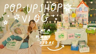 my first pop up shop! prep, set up + q&a 🌟 art studio vlog