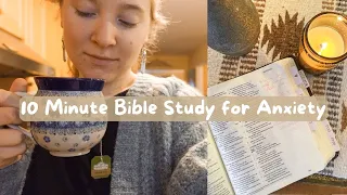 10 minute Bible study + journaling for anxiety 🙏🏻