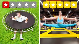 I Tested 1-Star VS 5-Star Trampoline Parks!