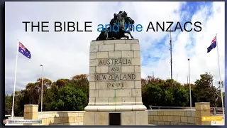 The Bible and the Anzacs!