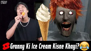Ice Cream Kisne Khayi Granny Ki? 😂 HORROR GAME GRANNY 2 : GRANNY COMEDY || MOHAK MEET #Shorts