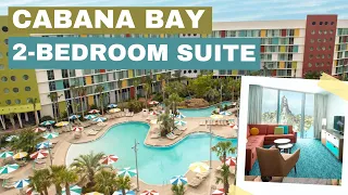 Volcano Bay 2-bedroom suite room tour at Cabana Bay Beach Resort