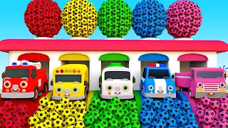 Bingo Song - Baby songs - School Bus color soccer ball play - Baby Nursery Rhymes & Kids Songs