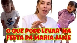 VIRGÍNIA FEZ UM PEDIDO PARA QUEM FOR PARA A FESTA DA MARIA ALICE