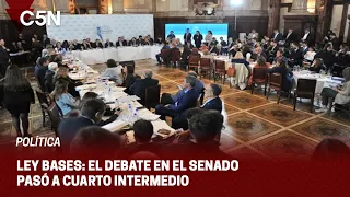 LEY BASES: Se levantó el PLENARIO de COMISIONES y se POSPONE el DEBATE en el SENADO