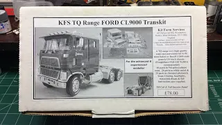 Building scale plastic models: resin review: KFS Ford CL9000 transkit.